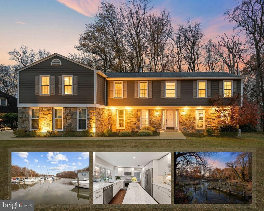 Welcome home to your private waterfront retreat! This beautifully renovated home sits on Swann Creek with direct access to the Potomac River, featuring a dock and slip for endless days on the water. Inside the heart of the home, the stunning updated kitchen (2019) showcases sleek granite countertops and top-tier stainless appliances. Adjoining the kitchen is a bright breakfast nook for casual dining, and an inviting family room with a stylish shiplap accent wall and stone fireplace to enjoy this Winter. The main level continues with a formal living room and separate dining room ideal for entertaining friends and family, plus a dedicated home office perfect for remote work or quiet study. Upstairs, you'll find a luxurious primary suite with plush carpet flooring, a generous walk-in closet, and a private en suite bathroom. Down the hall, you’ll find five additional bedrooms and two recently upgraded full bathrooms featuring contemporary finishes and designer tile. Downstairs, the expansive basement offers tremendous storage or future finishing potential with endless customization possibilities. Step outside onto the expansive wooden deck, overlooking the tranquil creek and wooded surroundings while you relax or dine al fresco. Enjoy the privacy of your wooded lot with serene natural beauty and direct water access! This home has been thoughtfully maintained with major system updates including a new roof with lifetime warranty (2019), energy-efficient windows (2018), Hardy plank siding with lifetime warranty (2019), HVAC system (2019) with UV filter (2025), water heater (2019), and a whole-house backup generator (2019) for ultimate peace of mind. Just minutes to Safeway, Giant, Tanger Outlet shopping, National Harbor's dining and entertainment, Fort Washington Park, and Joint Base Andrews. Quick access to Indian Head Highway, Brand Avenue, I-495, I-95, and Route 1. This exceptional property delivers the perfect blend of waterfront tranquility and accessibility - schedule a private tour today and start the new year in your beautiful new home!