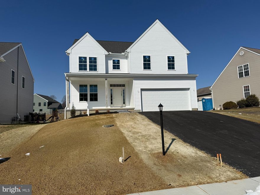 Fantastic Quick Delivery Home now available in Sycamore Crossing!  The popular Dogwood Model boasts over 2,565 sq ft of finished living space with an open first floor, Gourmet Kitchen with custom center island with expansive room for entertaining and open views of the bright and cheery Family Room.  Upstairs, the Primary Bedroom has 2 large walk-in closets and a spa-like Full Bath with Dual Vanity, Tile Shower and water closet.  3 additional spacious bedrooms share a Center Hall bath.  A dedicated laundry room finishes this level.  Full basement with egress awaits awaits your finishing touches.  So much to offer with high-end finishes throughout and projected finish by April 1st!  This stunning home is read to go!