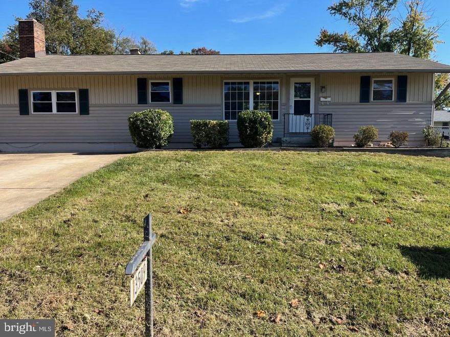 Updated one level living!! Fresh paint and brand new carpet throughout!! New vinyl siding! Newer windows! Kitchen  has been updated to include brand new LVP flooring, granite countertops, stainless steel appliances new sink and  light fixtures!  Main level has new Washer and Dryer.   There is a separate dining room, living room and a family room featuring a brick, wood burning fireplace.  Primary bedroom has a ceiling fan and an attached full bath!  Both full bathrooms have new vinyl tile flooring and new fixtures. There is a covered porch off the back of the home for entertaining.  The fully fenced back yard is level and offers two storage sheds!  Home is in a great commuter location near I-95 and Route 1.