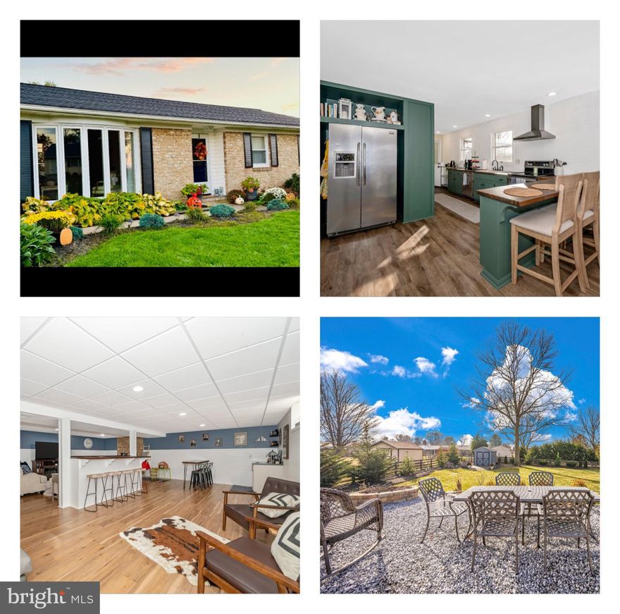 OPEN HOUSES CANCELLED. HUGE Reduction to sell! This house is USDA eligible which is 0% down financing! Find out how you can make this home yours with no to almost no money out of your pocket!!
Welcome to this amazing NO HOA, ranch home! The sellers have lovingly maintained and updated this home in every way.  The driveway is perfect for your RV and other vehicles. The 2 car garage is currently converted into storage with built-ins and a huge room which could serve as a 5th bedroom/Office/playroom..you name it. The wall can easily be removed and restore it to the original garage. They opened up the walls to create a modern, designer kitchen with tons of counter and cabinet space, breakfast bar, and dining area. Off the kitchen is the family room with a gorgeous brick surround fireplace. There are many windows allowing natural sunlight to fill the home. Down the hall you will find 3 well-appointed bedrooms including the owner's suite with adjoining bathroom, and a hall bathroom. Also, on this level is access to the fenced-in backyard with patio, privacy, pergola, yard for play, and landscaping.  As if this wasn't enough the finished basement offers a second brick surround wood burning fireplace, bar area, recreation, full bathroom, 4th bedroom, office/crafting area, and access to the amazing yard. All of this and in a wonderful community with no HOA. 
✨The sellers had the septic pumped and inspected and had the pump replaced and septic updated to 2024 standards. THE ROOF WAS REPLACED IN 2023. THE HEAT PUMP WAS REPLACED 2018✨  The seller is willing to remove the wall to restore the garage.  Look no further; you are home!