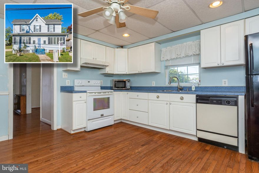 Welcome to 2812 Georgetown Rd !  This home has over 1600 SF of living space and so much potential.    Located on a DOUBLE LOT making it over an ACRE of land!      This home has hardwood floors throughout, eat in kitchen and  4 spacious upper level bedrooms.  Newer boiler and chimney liner. There's  a front and rear porch along with a separate  workshop.    The unfinished basement are great for storage .  Tons of original character and charm  The possibilities are endless!   Conveniently located near major highways, public transportation and more!  A copy of plat in pics!
Being sold "AS IS"  Trailer conveys.