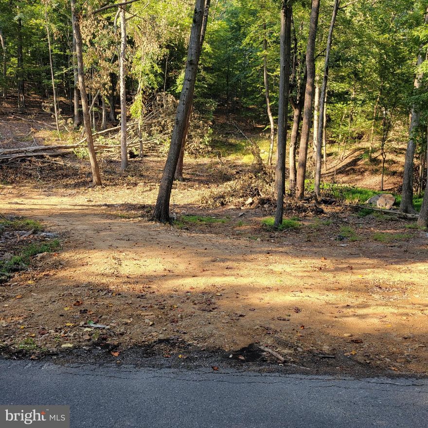 Looking for a place to get away? You can do it on these two lots totaling 3.095 wooded acres in a great community with a community lake and beach area. Lots 6 & 7 are being sold together as one. Property has a driveway cut in and a level spot to place a building.  Build yourself a cabin or just come hide from it all. Community ball field for the kids is another plus. And let's not forget the 22,000 acres of public hunting. That's right, the only thing that divides you from this hunting ground is the road. Walk across the road and you are there. No more getting up hours early for the long drive to go hunting or hiking, walk to it in less than a minute. Less than 30 minutes to the Historic town of Berkeley Springs/Bath, Martinsburg, WV & Intersate-81.
This is two Lots, 6 & 7. Tax Id # for lot 7 is 07 10A000700000000