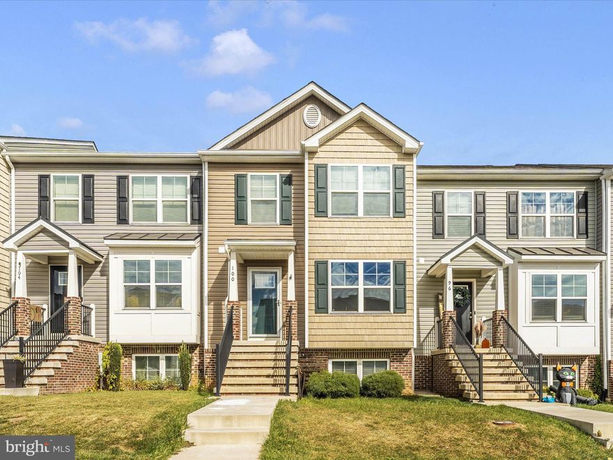 Spacious 4 year old, 3 level townhouse in The Communities of Burwell.  It features 4 bedrooms and 3.5 bathrooms and 2,140 finished sf.  The living room and kitchen features LVP throughout.  The eat-in kitchen is equipped with white cabinets, granite countertops and stainless appliances.  There is also room for a large table. You will love the spacious walk in pantry.  This level also has a half bath.  Go upstairs and you will find 3 bedrooms.  The primary bedroom feels open and airy with its vaulted ceilings and plenty of closet space.  The primary bath features double sinks, and a tiled shower with bench.  The two other bedrooms on this floor share a hall bathroom.  This level also includes a washer and dryer making laundry just a bit easier.  In addition to all this space the lower level has another bedroom, its own full bathroom and a rec room which opens to the fenced backyard.  2 assigned parking spaces directly in front convey. This home needs a little TLC but is priced accordingly.