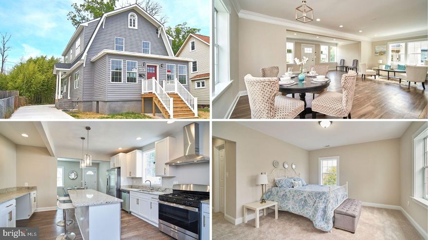 Stunning Fully Remodeled 4 level Home Located in The Highly Sought-after Windsor Hills  Community.  This Home Boast Over 2500 Sqft W/ Basement and 4 Bedrooms and 3 Full Bathrooms plus den.   Sun-filled open floor concept that flows, home has great character with brick fireplace and triple crown molding throughout main floor.  Walk into an oversize  living room,  enjoy spending time in the large gourmet  Eat-In Kitchen W/ Custom Cabinets. Kitchen has 42" inch cabinets, granite countertops, stainless steel appliances,  large island, and two custom desk areas making it great for work at home or students.    Main floor has a bedroom,  front, side, and back exist as well as Laundry W/ Storage.  Upper level has a huge Master-Suite with oversize bathroom shower and tub.  Fourth floor has stairs to attic making a great space for storage or play area.   Fully Finished Basement W/ Separate Entrance ( Currently Under Final Completion).  Concrete Driveway wraps around to back of the home and  fits many and large vechiles.  All Of This on A Wonderful and Peaceful Block and Community.  Don't Miss It!!! Agents Please Follow All Covid 19 Protocols When showing The Property and Secure The Property upon Your Departure.