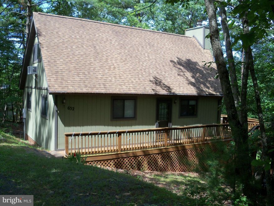 Nice A Frame Chalet offers 2 bedrooms and a bath on the main level. Loft bedroom with a full bath. Nicely maintained. Lg. stone fireplace with lots of natural light. Lg. deck with fire pit for entertaining and grilling. Pretty mountain views. Close to the amenities of Bryce Resort.