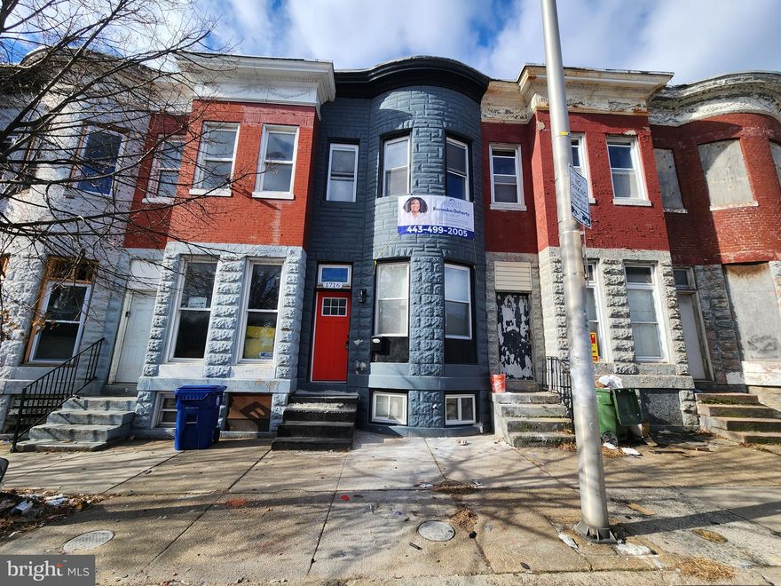 ONLINE AUCTION: Bidding begins 4/25/25 @ 10:00am, bidding ends 4/29/25 @ 12:10pm. List price is the suggested starting bid. 2 Story Townhouse located in the Easterwood area of Baltimore City. Residents can enjoy the nearby attractions such as Coppin State University, Mondawmin Mall, Druid Hill Park, Rawlings Conservatory, & Penn North Metro Station. Property is Vacant. Easy Access to Major Traffic Artery North Ave. Deposit: $20,000.