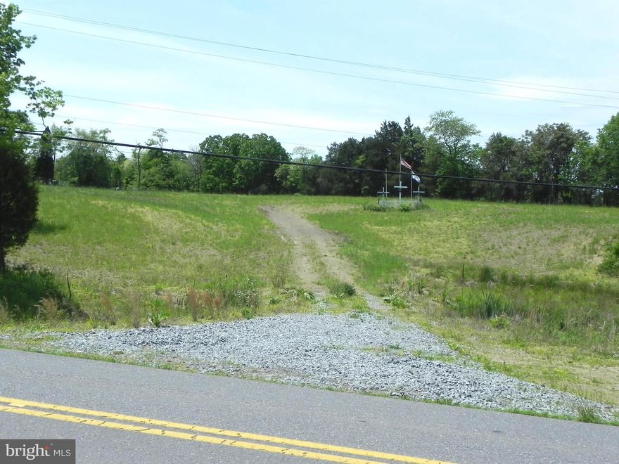 11+ acres just past the airport. Approximately 6+ cleared acres on one side of Airport Road and 5+ acres of wooded land on the other side.  State approved entry locations in place for each side of the road. Public water is in front of property along Airport Road and there's a forced sewer main close by that runs adjacent to Buzzard Run or private septic systems. Owner is open to possibly selling just one side of the road.