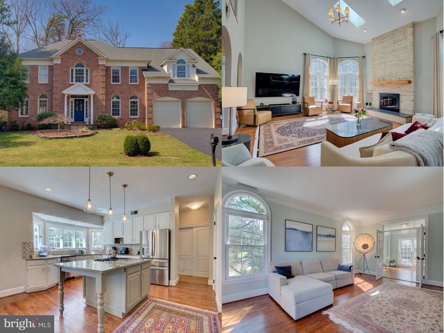 Beautiful detached home in desirable North Reston location, nestled on a picturesque cul-de-sac.  The entry foyer welcomes you with a curved staircase and opens to a two-story family room, with skylights and a fireplace, which flows seamlessly into the breakfast area and kitchen.  The spacious kitchen, with ample counter and cabinet space, offers gas cooking.  Additional features include a main level home office/library, plus spacious living and dining rooms—all with a graceful and open flow, hardwood floors, custom trim, and soaring ceilings.  And don’t miss the convenient laundry area off kitchen.  The upper level offers an expansive primary suite with a beautifully updated bath.  3 additional bedrooms, one with an en suite bath, and two sharing a Jack-and-Jill bath, complete the level. The outdoor space features a deck and a yard that backs to mature trees and common area, providing a peaceful setting.  Excellent location just minutes from Reston Town Center, and major commuter routes, including metro. Nearby you’ll find walking/biking trails, parks, and so much more that Reston has to offer!