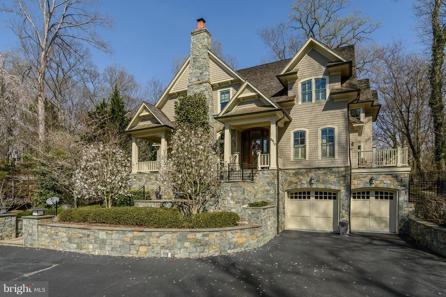 A HUGE CUT ABOVE THE NEW CONSTRUCTION IN BETHESDA!!  NOW PRICED BELOW MARKET!   This  handsome home is exceptionally built with quality materials and tasteful finishes.  Surrounded by Parkland, the 1/2 acre lot is totally private. Amazing sunken family room, chef's kitchen, incredible master suite, home-office, generator, slate patio with built in fireplace, oversized 2 car garage, on & on!!