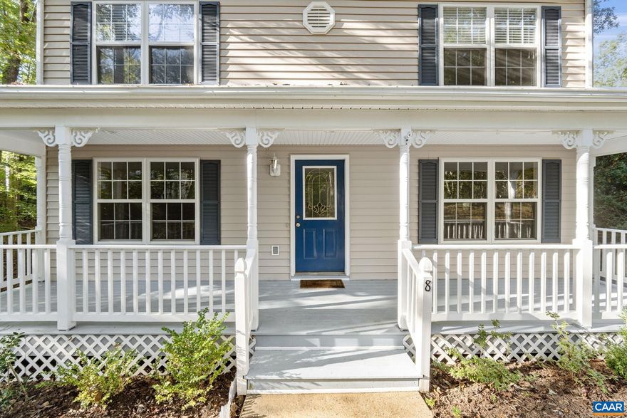 Attention First-Time Homebuyers! This well-cared for home features a wide, covered front porch & a large screened-in back porch, along with multi-level decking?ideal for grilling, lounging, and entertaining. Your furry friends will love the park-like, fully fenced backyard, while everyone will appreciate the quiet cul-de-sac & proximity to Beach #2. A spacious eat-in kitchen features generous cabinetry, ample countertops & stainless steel appliances. The separate dining room is adorned with wainscoting, hardwood floors, and crown molding. The home offers a lot of versatility (office? TV? crafts?) with a large separate living room AND a spacious family room featuring a stunning stone fireplace. Storage won't be a concern, thanks to large closets and an attached shed. The upstairs bedrooms are roomy, including an expansive primary suite with vaulted ceilings and a jetted tub. You'll also find two additional bedrooms, a full bath, & convenient laundry. Recent upgrades include a new roof (2019), water heater (2021), and reinforced deck posts (2021). Lake Monticello offers fantastic amenities such as golf, tennis, pickleball, walking trails, play areas, beaches & more. Sellers are motivated! Come take a look!,Formica Counter,Oak Cabinets,Fireplace in Family Room