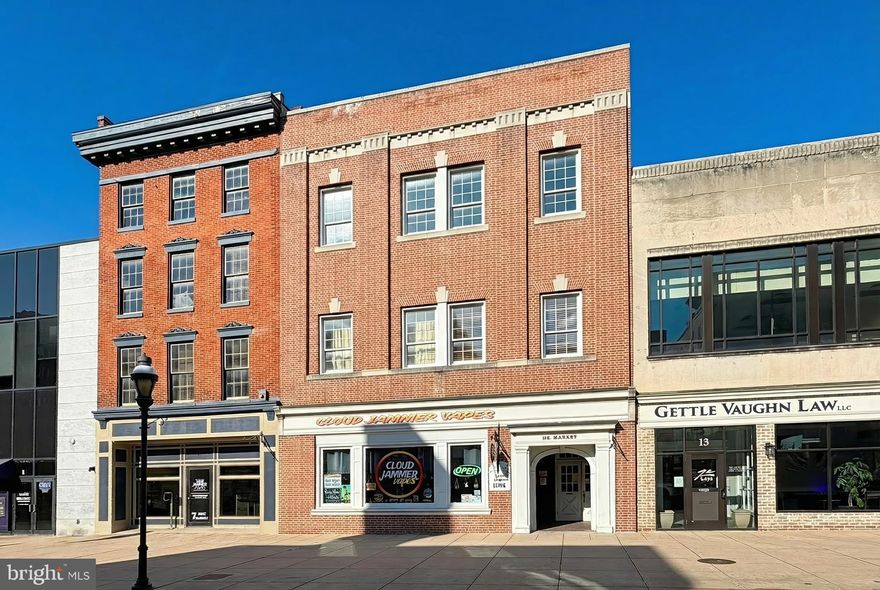 Flexible commercial building located in the center of York PA.   Strong established anchor tenant on the first floor with easy access to the 2nd and 3rd floors via elevator or wide, well maintained stairs.   Newer Central air conditioning and roofing updates.   Currently set up as office rentals with conferences rooms and also a 3rd floor private suite.   Bathrooms are on both the 1st and 2nd floors.  Basement could also be used for additional storage/income.   Parking garage is located less than 1 block East.