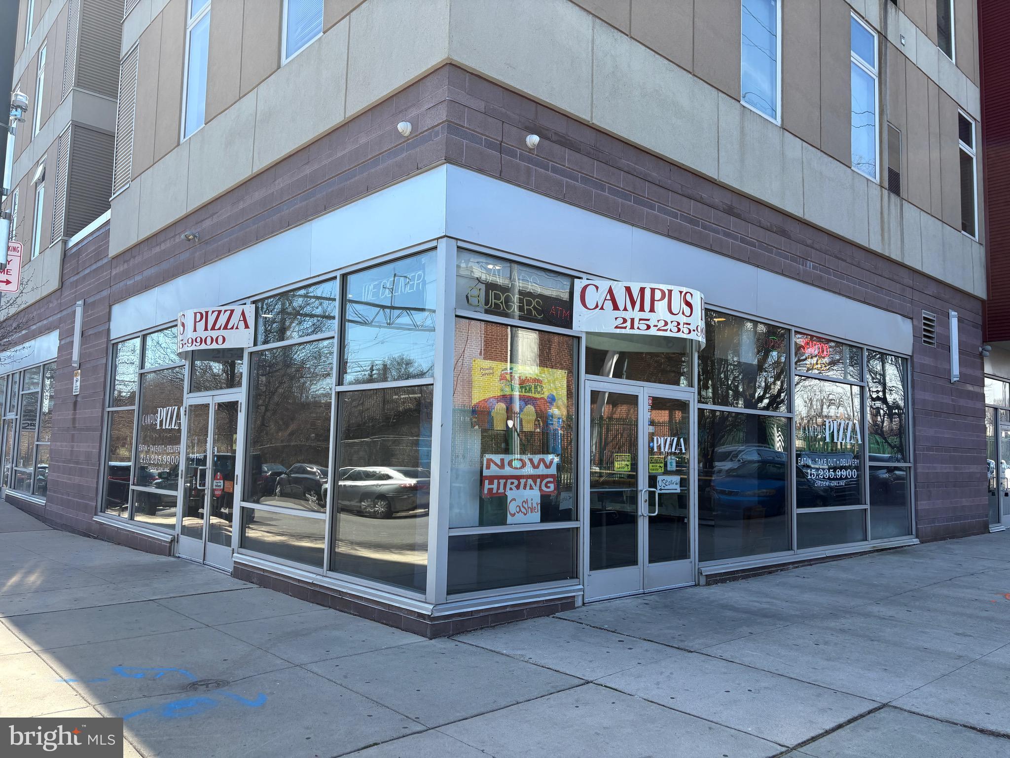 Welcome to Unit #114 at Temple Crossing. Situated on a corner unit in a student living building with 92 apartments. The area boasts excellent visibility and foot traffic, attracting both local patrons and students. Currently run as a Pizza shop, this turnkey unit hosts a Full Commercial Kitchen with Hood, Pizza Oven, Walk-in cooler, Freezer, and plenty of storage space. NNN lease.
