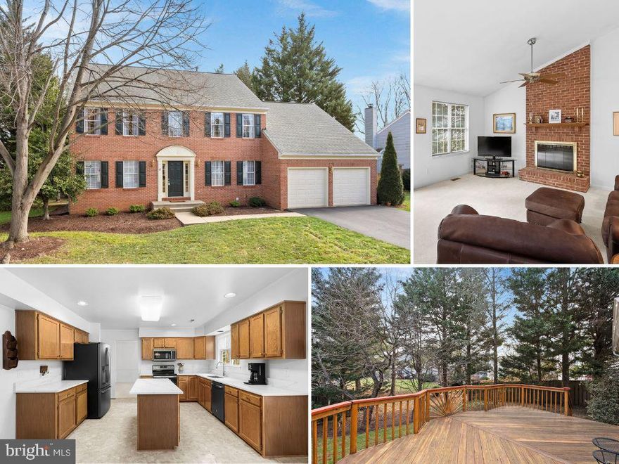 Brand New to the Market! Don't Miss This Meticulously Maintained & Immaculate, Original Owner Home in Perfect Downtown Leesburg Location! | Classic Brick Colonial with Great Curb Appeal + Mature Trees + Cul-de-Sac Homesite | Two Story Foyer is Bright & Welcoming and has Newly Refinished Hardwood Floors | Private Library with Glass French Doors | Formal Living & Dining Rooms are Spacious & Neutral | Center Island Kitchen has Loads of Cabinet Space and BRAND NEW QUARTZ Countertops | Stainless Steel Appliances are Like New | NEW Undermount Sink + Faucet | 2 Sets of Double Windows in the Kitchen + Breakfast Room have Views of Backyard & Trees | Large & Sunny Breakfast Room has Ample Table Space | Family Room has Vaulted Ceiling & Fantastic Woodburning Brick Fireplace | French Doors Lead from Family Room to Large Deck & Backyard | Main Level Also Has a Powder Room & Laundry/Mudroom Coming from Garage | Upstairs, All Bedrooms have Fresh, Neutral Paint & Carpet | Primary Suite is Spacious + has 2 Great Walk-In Closets | Primary Bath has Double Vanity, Soaking Tub, and Frameless Glass Walk-In Shower | Lower Level has Perfect Blend of Finished Space with Brand New Carpet (Plenty of Room for Rec Room, Games, Home Office, etc.) AND Immaculate Unfinished Space (Loads of Storage + 3-Piece Plumbing Rough-In to add a Full Bath + Framed for Walk-In Closet). Level Backyard has Mature Trees & Privacy.  Numerous Recent Upgrades Include: Quartz Countertops & New Undermount Sink in Kitchen (2025) * Basement Carpet (2025) * Hardwoods in Foyer Refinished (2025) * New Front Exterior Lights & Paint (2024) * Sump Pump Replaced (2021) * Air Conditioning Replaced (2021) * Kitchen & Bath Flooring (2020)