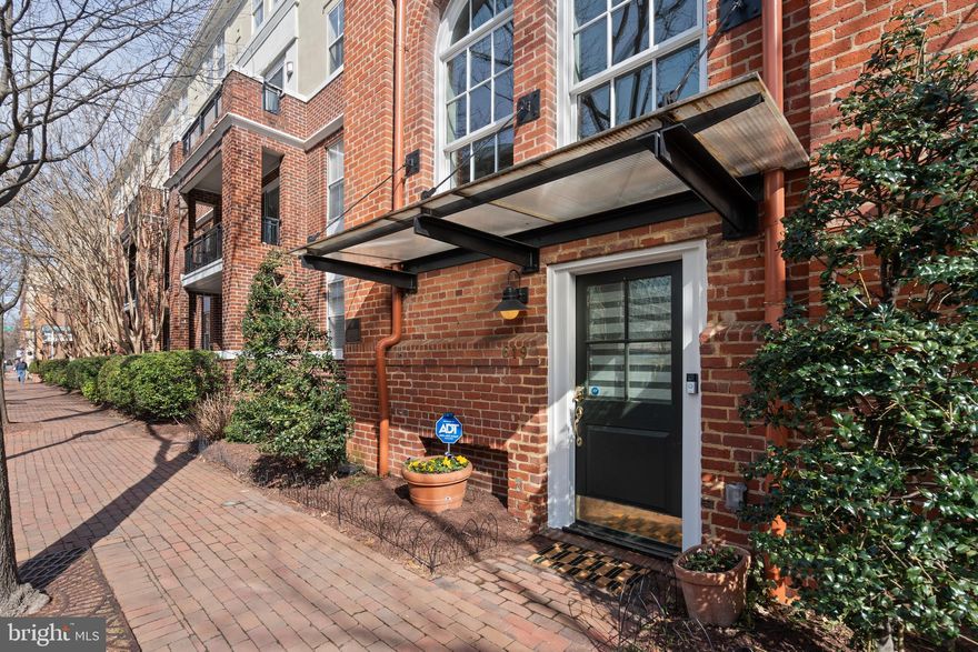 Simply stunning home at Portner Brewery in historic Old Town Alexandria. This luxury home is in the perfect location for access to all of old towns dining and shopping. Shopping and dining are across the street or just six blocks south to King Street. Braddock Road Metro is just about half a mile away to the west. Saint Elmo's and Oak Steak house are two blocks away. With two bedrooms two full baths and a bonus office or perhaps third bedroom this home is roomy. Soaring ceilings lend to an airy open feeling. Large windows on the main let is lots of light. An open kitchen is appointed with everything a cook could want. If the cook needs a helper there is plenty of elbow room to be had. The entry to the home is on the street but the main level of the home is above lending to an urban but private feel. Three out door areas. One patio off the dining area and two private decks on the upper levels. Wood floors throughout. Modern appointments and fixtures will please you. This home is move in ready. One garage parking space and additional storage in unit 1 at the deeded parks space is just feet from the main door. This is a must see unit!