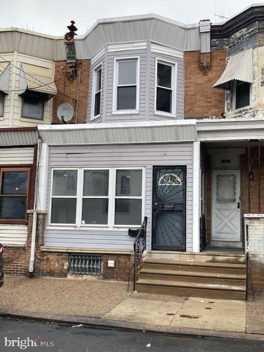 Nice renovated 3-bedrooms, 1 -bathroom house near Frankford Transportation Center. Enclosed front porch, living room, formal dining room, eat-in kitchen, and laundry room behind kitchen on first floor. Second floor has three large bedrooms and one hall bathroom. Full unfinished basement. Private fenced-in back yard. One block to the Transportation Center at Frankford. House is under monitoring by security system - connected to police.
