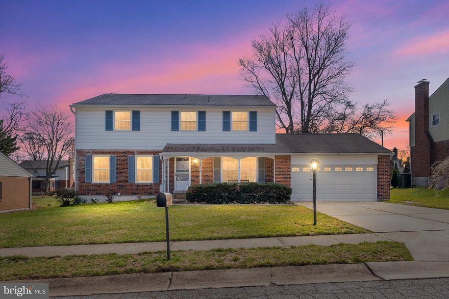 Welcome to this classic 4-bedroom, 2.5-bath center hall colonial in the highly sought-after Cardiff neighborhood of North Wilmington. A charming front porch sets the tone as you step inside to find hardwood floors throughout the living room, dining room, staircase, and second floor. The eat-in kitchen features gas cooking, double wall ovens, and plenty of space for everyday meals. It opens to a cozy family room with a gas fireplace—perfect for relaxing evenings at home. A convenient first-floor laundry/mudroom, complete with shelving and storage, sits just off the garage and provides direct access to the backyard. Upstairs, you’ll find four generous bedrooms, including a spacious primary suite with two closets and a full bath with shower. A wide hallway, large landing, and roomy hall bath with linen closet add to the comfortable flow of the second floor. Pull-down attic stairs—accessible from both the hallway and the two-car garage—offer excellent storage options. Major systems are well cared for, including a new gas hot water heater (2024), Lennox HVAC with 7 yrs old central air, and a single layer roof replaced in 2014. A whole-house fan adds seasonal comfort. Outside, enjoy the level backyard with a brick patio—ideal for outdoor gatherings, gardening, or play. With some finishing touches, you can easily customize this home to make it your own dream space! To showcase the home’s potential, the listing includes exterior and interior renovation concept images created with AI.  Property being sold "as is".