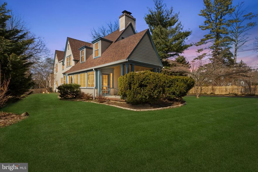 Welcome to a true architectural gem, 48 Old Eagle School Rd!  This charming, Tudor style, 4 bedroom, 2 and 1 half bath home is located in the highly desirable T/E School District with its award winning schools and low taxes.  Entering the residence guests’ eyes are drawn to the main staircase as well as a set of French Doors leading into the formal, but not stuffy, Living Room featuring hardwood floors with a border inlay.  A brick wood burning fireplace is flanked by built in bookshelves that add warmth and character to the room.  Another set of French Doors lead you to a peaceful atrium with expansive windows that bathe the interior with natural sunlight creating a peaceful setting to enjoy your morning coffee. The atrium connects to a covered porch in the front of the house, an ideal setting for relaxed family gatherings.  Adjoining the Living Room is the Dining Room which boasts a large bay window and direct access to a modern kitchen making entertaining a breeze!  The kitchen connects directly to the family room, sports a charming wraparound staircase to the second floor, as well as direct access, via a cozy Mud Room, to the basement and driveway making it the central hub of the house.  The Family room provides a relaxed atmosphere with plenty of room to hang out, watch movies, play board games or read a good book!  Another set of French doors lead to a flagstone patio and fenced in backyard which offers the perfect setting for grilling and alfresco dining.  The flat, expansive backyard offers a lot of possibilities, from playing catch with the kids, installing a playground (or perhaps a pool!) the property lends itself to your creativity.  Back inside, the second floor consists of 4 bedrooms the primary/master and 3 additional, nicely sized bedrooms one of which is currently being utilized as a home office. The rear most/guest bedroom features an en-suite with the master bedroom tucked away at the opposite end of the house.  Finishing off the front half of the second floor is an updated spacious hall bath.  This wonderful property is within walking distance of the Regional Rail, Wayne Farmer’s Market, as well as the shops at the Spread Eagle Village.  It’s close to downtown Wayne as well as the Devon Horse Show grounds and is certainly a must see property on the Main Line!