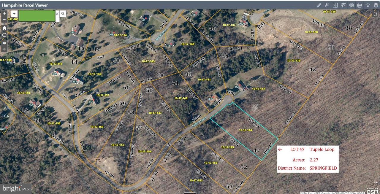 Over 2 acre gently rolling lot on a paved, rural subdivision road! Living in Springfield is a unique experience. The town is small but has a friendly, welcoming atmosphere. It’s a great place for families to live and raise children for those who are looking for peace and quiet. Despite its size, Springfield offers plenty of activities and attractions including the nearby Lake Sherwood, which is perfect for fishing and boating. There are also multiple nearby hiking trails for outdoor enthusiasts. BONUS - Federal Government Employees who work remote and live in Springfield, Hampshire County, WV are included in the Washington, DC locality pay!! So live the quiet enjoyable outdoor lifestyle with plenty of things to do and see, and get paid like you live in Washington, DC! Within Five Miles of:
Post Office
Gas Station
Bank
Fire Department
Dollar General
Spring Valley Café