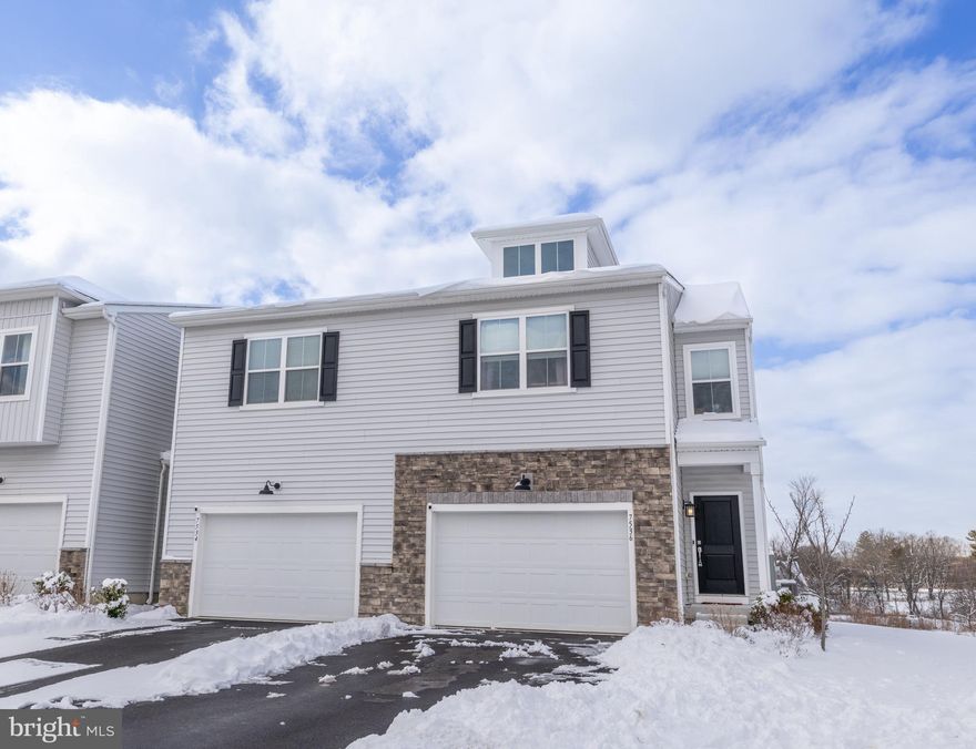 Welcome to this beautifully maintained end-unit Brookside Court townhome located close to scenic walking trails, restaurants, shopping and major commuter arteries. Step inside to an open floor plan that seamlessly connects the kitchen, living room, and dining area - creating a layout that is perfectly suited for today’s lifestyle and ideal for both everyday living and entertaining. The inviting kitchen features modern appliances, a gas range, quartz counters, a large center island, and a pantry, offering both style and functionality. This thoughtfully designed layout offers nicely sized bedrooms, each with walk-in closets, while the spacious primary suite provides a true retreat with a walk-in closet and a private owner’s bath featuring a water closet and tiled walk-in shower. The updated first-floor powder room adds convenience, and the second-floor laundry makes daily routines effortless. The finished basement expands your living space with an egress window, high-end double-layer flooring, recessed lighting, and baseboard heat, while still offering ample storage. Additional highlights include an epoxy-coated garage floor and a deck off the dining area, perfect for relaxing or entertaining outdoors. A move-in-ready home offering comfort, space, and an unbeatable location—this one is not to be missed.