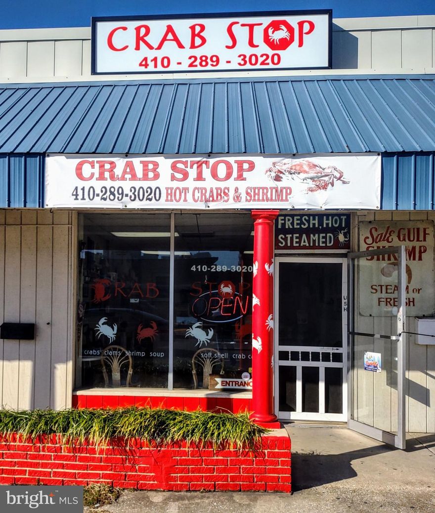 Here is an opportunity to own the Iconic Crab Stop. Located downtown next to the fire station. Step right into a very successful business. Everything is set up and ready to go. Web sites. Yelp account, steamers, boiler, freezer and store front.