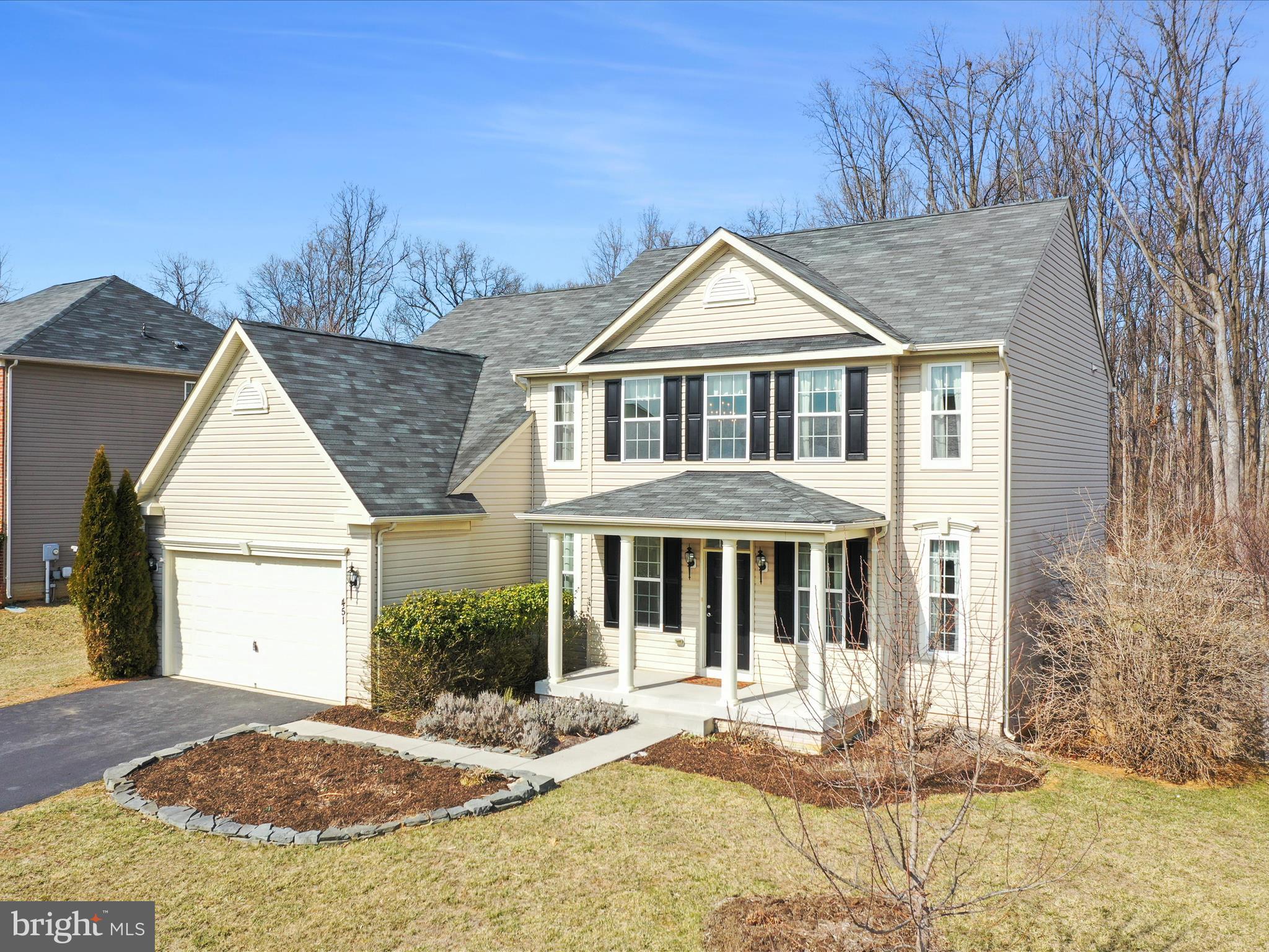 Amazing location just outside Shepherdstown, walkable to Shepherd University and downtown. This 4 BR 2.5 BA house backs to the wooded area behind the community and is in great shape. New carpet has just been put in throughout most of the home, home has new paint, and all systems are in great shape. Fenced backyard welcomes the birds and creates a welcoming space for pets and family. Driveway just got seal coated as well! Unfinished basement adds to the appeal of making this home your own and installing an amazing basement retreat. Community offers basketball court, walking path, tot lot, and picnic area.