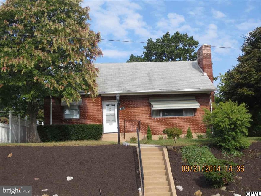 Move in condition! This all brick Cape Cod is perfect for starting out or slowing down! The home features a big Living Room with Fireplace, a large country Kitchen w/lots of counter space, cabinets and a pantry. 2 spacious Bedrooms on the first floor, plus a huge Bedroom & Office on the second floor. A full partially finished basement with a second cooking area, economical gas heat, central air & plenty of off street parking!