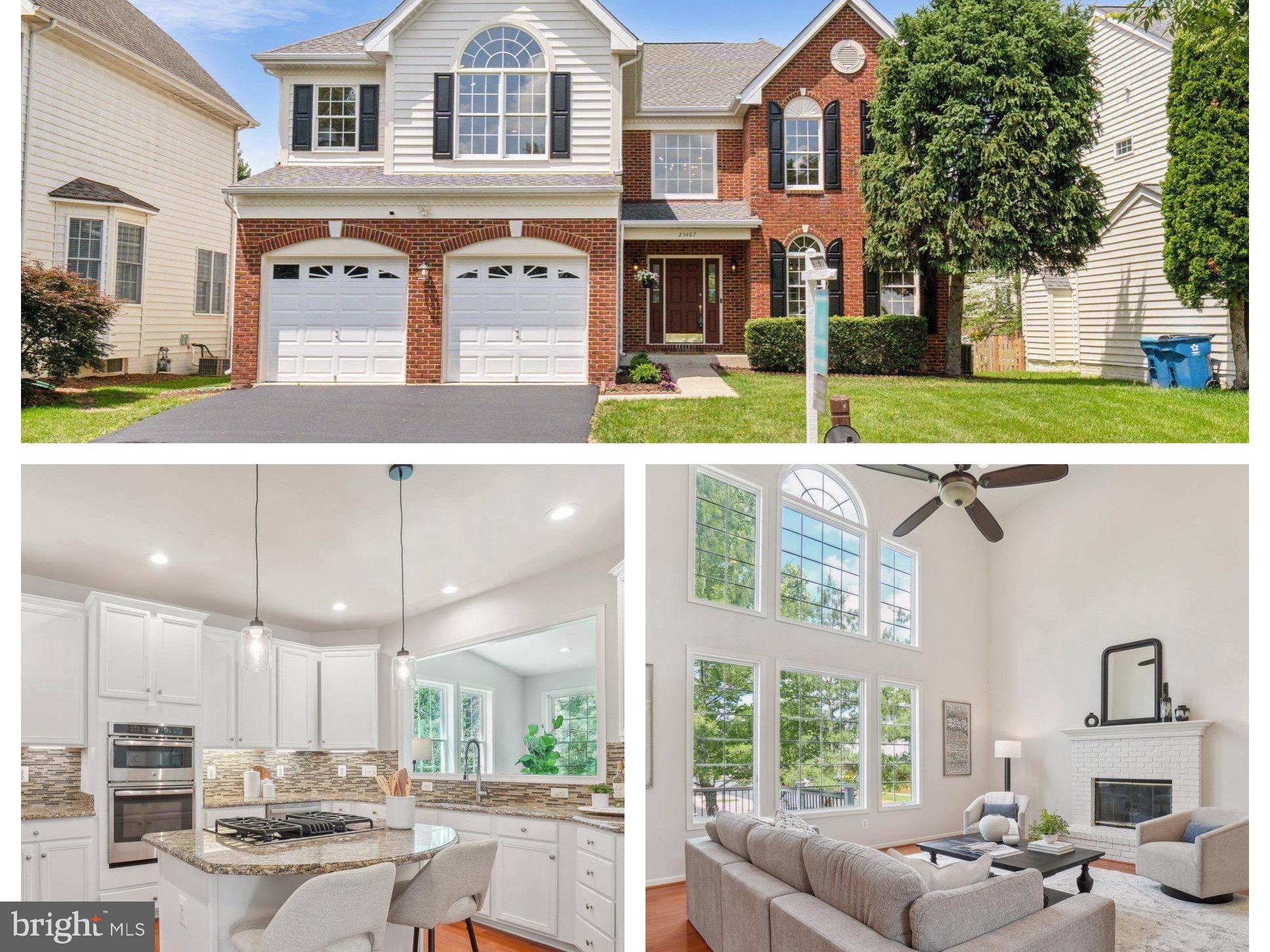 Elegant Brick Front Colonial in the Heart of South Riding – Over 4,480 Sq Ft of Refined Living!
Welcome to a home that offers more than just space—it offers a lifestyle. Nestled in the highly sought-after South Riding Golf Course community, this stately colonial blends timeless elegance with modern convenience, all within minutes of Dulles Airport and major commuter routes like Route 50 and I-66.
Step into the grand two-story foyer and feel immediately at home. Gleaming hardwood floors lead you through spacious formal living and dining areas, where crown molding, chair rail, and a bright bay window set the stage for memorable gatherings.
At the heart of the home, the chef’s kitchen is both functional and beautiful, featuring granite countertops, stainless steel appliances, abundant cabinetry, and a stylish backsplash. The adjoining sunroom, flooded with natural light, is perfect for casual meals or morning coffee. French doors open onto a custom deck—ideal for summer entertaining or quiet moments surrounded by nature.
The soaring two-story family room is a warm and welcoming retreat, centered around a brick fireplace and open to the kitchen, making it the perfect space for relaxing with family and friends. A dedicated main-level office offers a peaceful environment for remote work or study.
Upstairs, the hardwood floors continue throughout. The luxurious primary suite is a sanctuary, featuring a tray ceiling, a sunlit sitting area with a dramatic palladium window, a spacious walk-in closet, and a spa-inspired ensuite with dual vanities, a soaking tub, and a separate shower. Three additional bedrooms offer generous space, ceiling fans, and share a beautifully updated hall bath. A charming loft overlooks the family room below, offering flexibility for a reading nook, study area, or play space.
The finished lower level expands your living space with a custom bar, media room, and a versatile bonus room perfect for guests, crafts, or a home gym—plus a full bath for added convenience.
Life in South Riding means more than just a beautiful home. Enjoy community amenities like multiple swimming pools, tennis and basketball courts, soccer fields, playgrounds, and miles of scenic walking trails. Golf enthusiasts will appreciate proximity to the award-winning South Riding Golf Club, while everyone benefits from nearby shopping, dining, and top-rated schools—all just a short drive to Dulles Airport for effortless travel.
UPDATES: Newer Roof 2019/2020, HVAC 2022, kitchen, Refrigerator 2022, Sunroom and Deck 2022, Washer/Dryer 2016, Dishwasher 2018.
This home is the perfect balance of luxury, comfort, and connection to everything that matters. Schedule your private showing today and experience the magic of South Riding living!