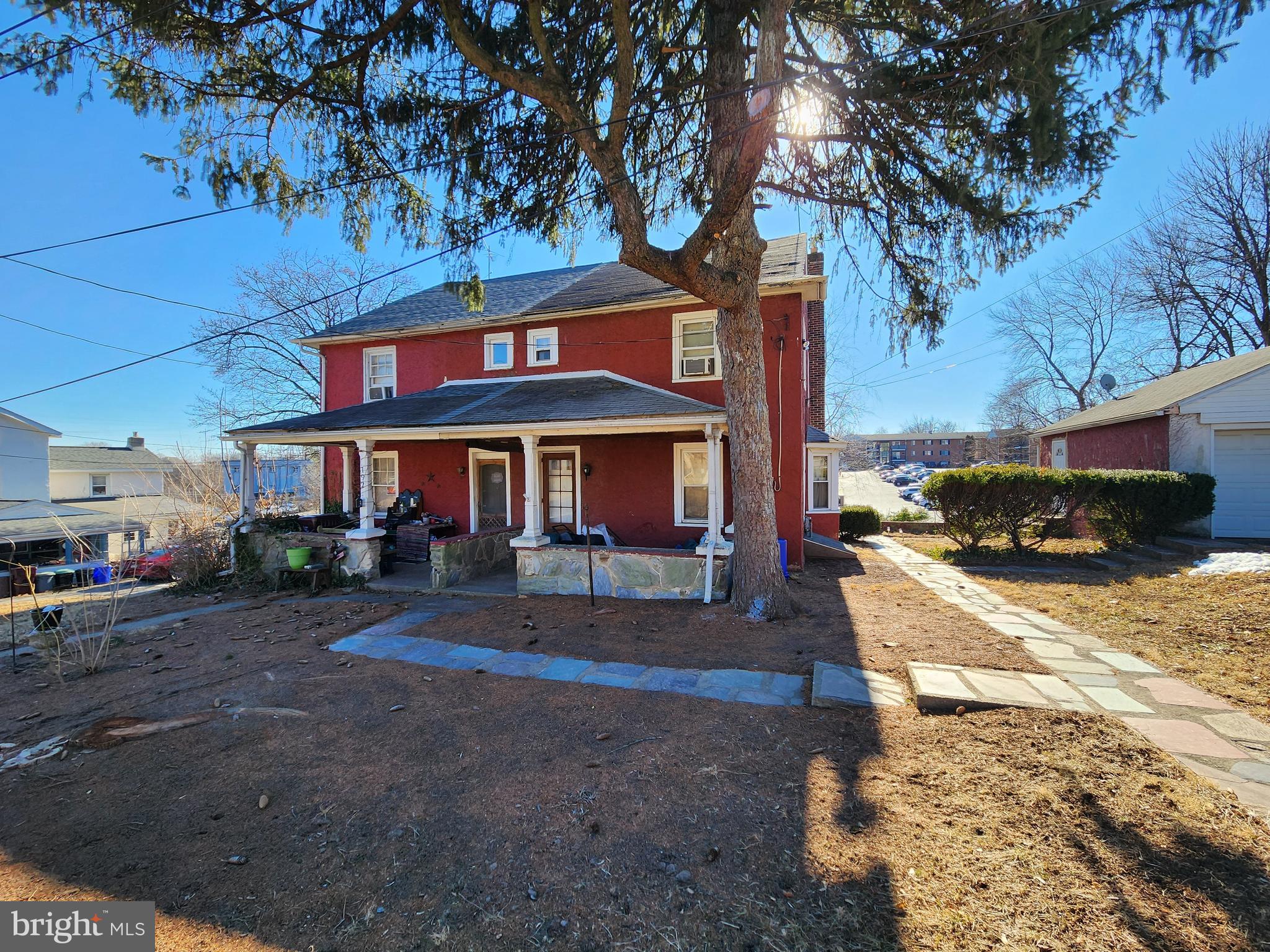 Now for sale in King of Prussia! This 3 bedroom, 1.5 bathroom Twin home is in the Upper Merion School District and conveniently located close to major roadways. The main floor layout includes living room, formal dining room with bay window, and eat-in kitchen with room for a table. There's also a powder room for convenience and mud room at the back providing outdoor access. Upstairs, you'll find 3 bedrooms and an updated bathroom with tub shower and linen closet. There's also a finished walk-up attic for additional versatile space! Additional features of the home include beautiful wood floors, radiant heat, unfinished walkout basement with yard access, and a covered front patio for relaxing outside. An oversized detached 2-car garage with electric and driveway provide ample parking, storage, or work room space. If you're home shopping in the area, add this one to your list!