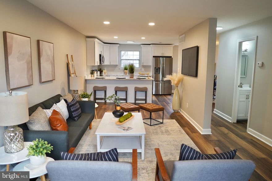 Multiple Offers Received.  Highest and Best offers due by 2/22/23 at Noon.  Welcome home to this newly renovated end of group townhouse in the heart of Cockeysville. This home offers 4-bedrooms, 2 full baths & 2 half bathrooms. Enter and be immediately warmed by natural lighting, LVP flooring, fresh paint and new carpet.  As you make your way into the home, there is a sun-filled living room which flows right into the dining room/kitchen. The inviting open floor plan is perfect for entertaining guests and is the kitchen is complete with stainless steel appliances, soft closing cabinets, tile backsplash, granite counter tops & breakfast island. The upper level includes 3 bedrooms with ample closet space and 2 full baths. Making your way to the lower level is 1 bedroom and a half bath with a large, finished basement perfect for movie nights. The rear yard is fully fenced for privacy.