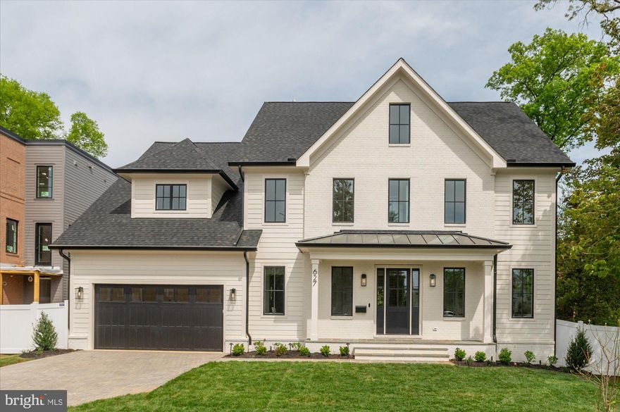 4/19 Open House cancelled. Property was put under contract. M-R Custom Homes presents this beautiful new home in an ultra-convenient North Arlington location, just a few blocks south of Virginia Square. This home features 6 bedrooms, 6 full bathrooms, and one powder room with 6,010 square feet of finished living space over four levels and gorgeous seven-inch white oak hardwood floors throughout the main and upper levels. The main level includes 10ft ceilings, and a beautiful gourmet kitchen with custom inset maple cabinetry, 2.5" quartz countertops, 48" Subzero refrigerator, 48" Wolf gas range, two Bosch dishwashers, and a built-in Wolf microwave. The kitchen opens to breakfast area and a spacious great room with coffered ceiling and a two-sided gas fireplace that also serves the flagstone screened porch with heaters and speakers. Through the butler's pantry is an elegant formal dining room with abundant natural light. A private study, formal powder room, a mud room with built-in cubbies, a large pantry, and an attached two-car garage complete the main level living spaces. The upper level is highlighted by a luxurious primary suite with dual walk-in closets with built-ins and a spa-like primary bathroom with heated floors, double vanities, stand-alone soaking tub, and heavy glass enclosed shower. The 3rd floor loft offers 788 finished square feet of additional living space with an en-suite bedroom and common area. The walk-up lower level includes a spacious recreation room with wet bar, an exercise room with rubber flooring, a bedroom with full bathroom, and a play room. The professionally landscaped 7,020 square foot lot is flat, fully fenced in the back, and includes an irrigation system and exterior lighting. Convenient to Mosaic and Maury Parks and all of the amenities of Clarendon and Ballston.