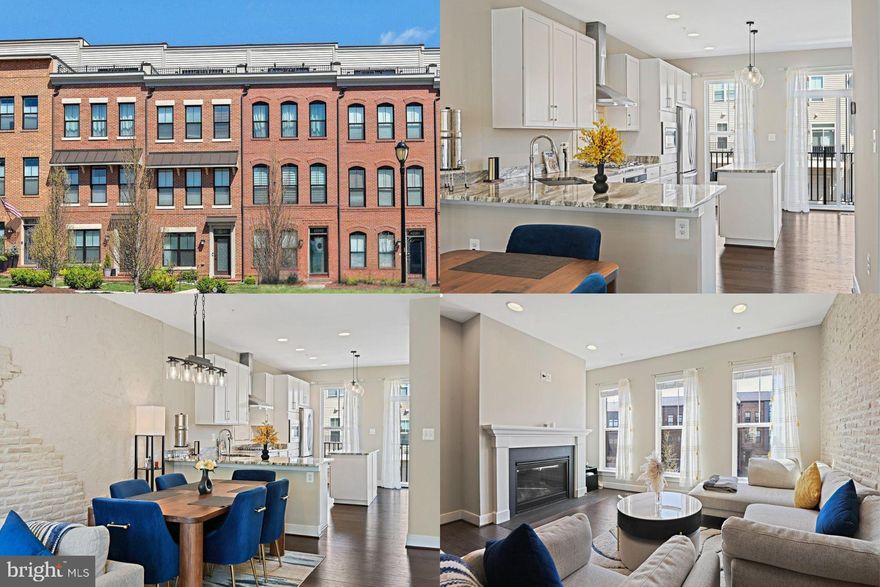 **Quiet Luxury Living in Brambleton Town Center**  

Welcome Home to this stunning 4-story luxury Knutson townhome, perfectly situated in the premier Brambleton Town Center neighborhood — a vibrant community that offers both tranquility and convenience. Featuring a private rooftop terrace with panoramic views, this home is the epitome of modern luxury living.

This meticulously designed home offers a spacious gourmet kitchen with gas cooking, sleek stainless steel appliances, and upgraded quartz countertops. The large island is perfect for meal prep or entertaining, while the adjacent balcony creates a peaceful retreat to enjoy fresh air and sunshine. 

With all bedrooms featuring private en-suite full bathrooms, including a primary suite that boasts two custom walk-in closets and a spa-like bathroom with a walk-in shower, dual sinks, and custom tile, comfort is guaranteed at every turn. The main level is bathed in natural light and offers an open-concept layout, ideal for hosting guests and family, with a cozy fireplace to set the mood for friendly gatherings. 

The 4th floor, designed with versatility in mind, features a junior suite bedroom and bathroom, recreation room with sleek wet bar and access to the sunny rooftop terrace, seamlessly blending indoor and outdoor living.

For additional convenience, the rear-load one-car garage features a Tesla charging station, and is complemented by ample overflow parking directly outside the home, ensuring you and your guests always have a place to park.

This home is located within Brambleton Town Center, a premier destination neighborhood that offers resort-style amenities, including over 250 acres of green space, four community pools, 18 play areas and tot lots, and 18+ miles of paved trails. There’s no shortage of ways to stay active and engaged with tennis, basketball, volleyball, and multi-purpose courts all within reach. Children will love the kids' zipline and bike track, while everyone will appreciate the community and regional parks. 

With award-winning neighborhood schools, and a year-round calendar of community events — including a seasonal farmers market — there’s always something to enjoy. Residents also benefit from internet and TV services included in the monthly association dues. For those who enjoy golf, an 18-hole golf course and driving range are nearby for your leisure. 

Experience unparalleled luxury, convenience, and a lifestyle that’s second to none in this beautifully appointed home in Brambleton Town Center. Welcome to your new sanctuary.

Accepting Back up Offers