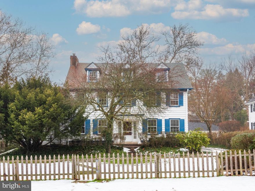 409 Sycamore Ave offers a wonderful opportunity to update and customize a large, stately colonial on one to the best streets in Merion Station, just 1 block from the train and the Merion Botanical Gardens.  This bright home features huge rooms with tons of large windows and an easy, logical, circular floorplan.  Enter into the gracious Foyer which opens to the Living Room, Dining Room and Kitchen area.  The grand Living Room features a large fireplace and French doors which open to the Bonus Room and Family Room.  The spacious Bonus Room offers outdoor access to the front and back deck and is large enough to be converted into 2 sizable rooms or a 1st floor Master Bedroom or Guest Suite.  The Family Room has a vaulted ceiling and is just off the Breakfast Room and Kitchen.  The Breakfast Room is large enough to accommodate a table for 6 or 8.  The Kitchen is large, offering so many possibilities and has access to one of the 2nd back deck and a back stairway to the 2nd floor.  It leads to the Butler’s Pantry, then back to the Living Room providing complete circular flow.  Ascend the beautiful staircase to the 2nd floor landing off which are the Master Bedroom and Sitting Room, as well as 3 more Bedrooms, 2 Bathrooms (one with laundry) and a Half-bath.  There are 3 more Bedrooms, a Bathroom, and a Storage Room on the 3rd floor.  Don’t miss this chance to create your dream home!