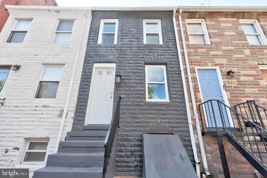 WOW,  check out this completely remodeled 3 bed, 3.5 bath,  townhome in desired downtown. Everything in the house is NEW. Open concept main level includes a living room, dining area, and kitchen all with luxury vinyl flooring. Stainless steel appliances, quartz countertops, and breakfast bar for extra seating. Behind the kitchen is a conveniently located half-bath. Upstairs you will find 2 bedrooms and 2 full baths. Owners suite with attached bath and huge closet. The vaulted 2nd bedroom opens to a hallway with another full bath. Custom tilework and upgraded vanities. The lower level has a bedroom, full bath, and 20x10 storage area. Gorgeous views of Camden yards from your front porch! Check this one out TODAY!