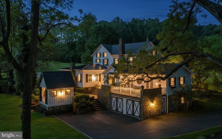 Tucked away on a winding private lane, this circa 1863 home offers a rare combination of history, beauty, and modern luxury. Set on 50 expansive acres, this property is a dream come true for those seeking the perfect country escape, where history, charm, and modern luxury blend seamlessly...just under two hours from New York City.
Lovingly renovated and thoughtfully improved by a dedicated steward with an eye for both whimsy and detail, this home perfectly balances historic charm with contemporary comfort. Inside, heart pine floors stretch from a stately living room with an inviting fireplace to a cozy den adorned with rich cherry-paneled walls. The elegant dining room flows into a custom bar modeled after the Oak Room Bar at the Plaza Hotel, setting the stage for unforgettable evenings. A sun-drenched atrium, with its expansive walls of windows, beckons in the beauty of the outdoors.
The chef’s kitchen is a culinary masterpiece. Designed to meet the demands of a professional kitchen yet exuding warmth and charm. It features an imported Italian pizza oven and a stone fireplace in the adjacent breakfast room. The romantic first-floor primary suite is a haven, complete with a fireplace and a newly designed 2024 marble ensuite bathroom. 
Family and guests will enjoy three additional enchanting bedrooms, each with its own ensuite bath, ensuring ultimate privacy and comfort.
Step outside, and you’ll find a magnificent c.1880s outdoor dining room that promises to host unforgettable gatherings. With its opulent copper accents and antique Soho crystal chandelier, this space is as enchanting as it is functional. After-dinner drinks can be savored on the Brazilian hardwood deck or the multi-level bluestone patio with a firepit, all illuminated by antique NYC sconces for the perfect ambiance.
For outdoor enthusiasts, the property offers an apple orchard featuring 12 varieties and 64 trees, a spring-fed pond teeming with wildlife, and an inground pool for relaxation or recreation. The property also includes a large barn building, ideal for vehicle storage, animals, or an artist’s studio.
While Lane's End Farm  feels worlds away, modern conveniences are just five minutes from your doorstep with skiing, golf, shopping, and more.