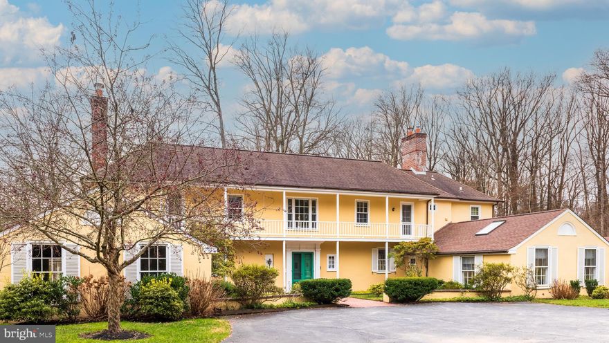 2035 Twinbrook Road is an extraordinary Walter Durham designed home situated on the natural setting of a conservation lot on the well known Leopard Tract. A tree-lined drive provides an approach that frames the house beautifully, with drives to the left and right to garage spaces and additional outdoor parking. Enter the house through an inviting garden then french doors to an open foyer. The living room to the left and a wall of 4 french doors inspire the views to the back private patio and pond in the distance. Fireplace at end of living room anchors the space. The cozy den also has a fireplace and a modern bump out bay window and slate floor for your interior plants and extra natural light. Galley kitchen has "window" into the Den. First floor also has side door, mudroom, full bath, and a large cathedral ceiling bonus room (formerly art studio) that allows for flexibility for the future owner. Winding staircase leads to a hall with large windows and 4 bedrooms, 2 ensuite and 2 share a bath. Master Suite was expanded from the original design to accommodate modern amenities such as walk in closet and large master bath, including separate soaking tub and shower. The house is situated to enjoy the views of lawn, woodlands and a pond.  A true natural setting for the nature lover. Current owner took great measures with the plantings near the house to ensure a colorful spring! Conservation Easement in place protects the natural resources of the property and limits any further subdivision. A 1% transfer fee is payable to Willistown Conservation Trust at settlement. See Conservation Easement for details. Property being sold in as-is condition.