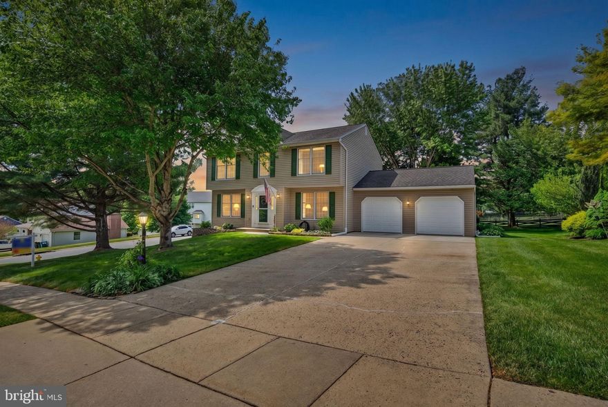 Welcome to this beautifully maintained home in the desirable Forest Lakes community, set on a spacious corner lot just over a third of an acre. Step into a large, freshly painted foyer with newer flooring flowing throughout the main level. The home offers a spacious living room and dining room, along with an open-concept kitchen featuring newer stainless steel appliances and quartz countertops. Just off the kitchen, you’ll find a freshly painted laundry room, a convenient half bath, and access to the two-car garage. A cozy wood-burning fireplace with a brand new cap adds warmth and charm to the main living space, while the partially finished basement includes a sump pump, central vacuum, and a newly installed radon system for added peace of mind. Upstairs, the expansive primary suite features high ceilings, a walk-in closet, and a private full bathroom freshly painted. Three additional bedrooms, each with ceiling fans, ample closet space, and great natural light—share a second full bath (freshly painted). Out back, enjoy a private, tree-lined setting with a large deck (redone in 2009) and a hot tub/spa installed in 2019, perfect for relaxing or entertaining. This move-in-ready home offers the perfect blend of space, updates, and privacy—don’t miss it! Other recent major updates include: HVAC (2020),  water heater (2024), sump pump (2023), radon mitigation system (2026), fireplace cap (2026), and hot tub (2019).