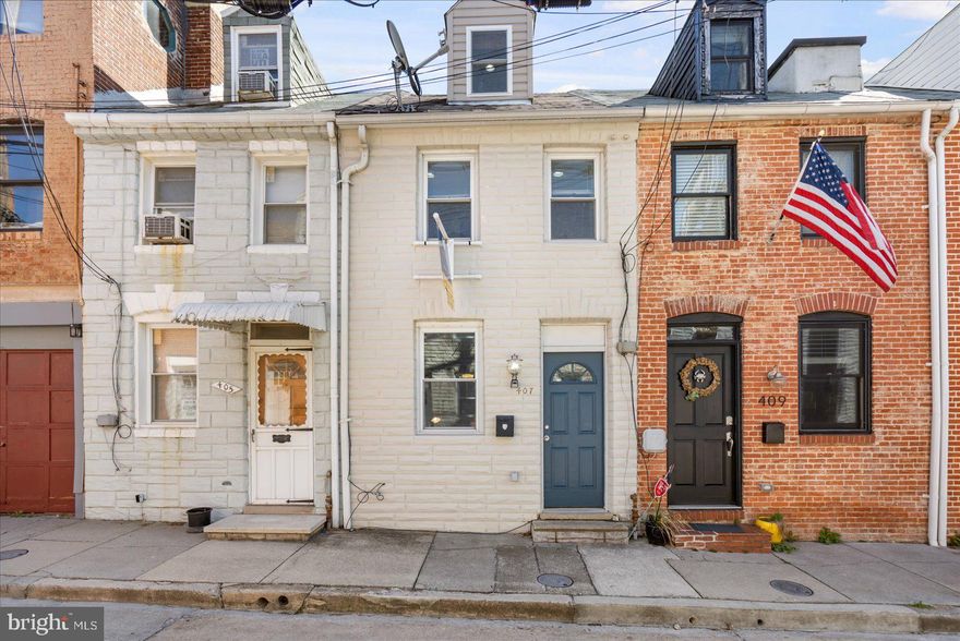 Perfect Fells point townhome.  Deep open concept on first floor, eat in kitchen, granite countertops, stainless appliances, doggy door leads to a back yard oasis, perfect for grilling, relaxing, entertaining.  Hardwood floors throughout.  The floating steps lead you to second floor to your main bedroom, full bathroom, and washer/dryer.  One more set up floating steps to the third floor, your second bedroom, office, or more living space.  Make your appointment today!