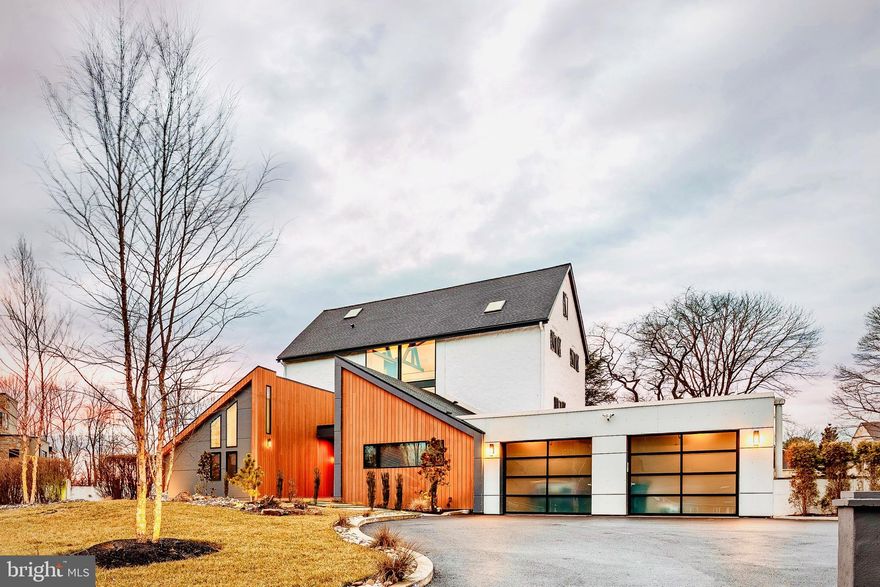 A rare opportunity to call a uniquely reimagined "modern" 170 year old barn your home.  The original bank barn was built in 1850 and has been uniquely redesigned with a focus on both rustic and contemporary aesthetics.  Boasting 35 ft soaring vaulted ceilings this home is filled with natural light flowing in through massive windows and glass walls throughout the day.  Enjoy the many modern amenities this well appointed exceptional home provides for your comfortable everyday living as well as chic entertaining.  The front entrance greets you with an oversized Spanish cedar custom door into a welcoming foyer that leads to a bespoke multi-level open living space featuring a linear wood burning fireplace and the original barn’s architectural details contrasted with modern design elements.  The gourmet kitchen features an expansive quartz waterfall island, dual toned cabinetry, high end appliances–ideal for even the most discerning chef. The entire main level has large format porcelain tile floors with radiant heat, warming this space and making all who enter feel right at home.  The two first floor bedroom suites, with vaulted ceilings and attached walk-in closets and baths, are each it’s own relaxing oasis.  The primary master bath includes a spa-like atmosphere with a jetted shower under a massive skylight, heated floors and a clean contemporary design. The main level also includes a dramatic powder room, a generously sized family room, laundry room with a convenient doggy-shower and a separate pantry/wine room. The dramatic views continue on the second floor when you are in the glass walled private office, with tall ceilings and a private powder room. There is also an additional open mezzanine that provides a flexible space.to suit your needs.  The third level offers three more bedrooms, and two full baths.  This newly renovated home features premium windows and multi-zone, individually controlled high efficiency heating and cooling. Pre-wired, inside and out, for all your tech needs with cat-6 cables and sound, and Alexa enabled LED lighting, smart switches, and thermostats . The property is also prepared with utilities for a future swimming pool, should you choose. There is an attached 2-car garage with inside access and a graceful LED lit curved driveway for additional parking.  Set on a beautiful lot this gorgeous residence provides a serene environment poised with grace and beauty. Located in the highly rated Rose Tree Media School district, with easy access to shopping, dining and entertainment. Minutes to most major highways and approx. 15 minutes to Philadelphia International airport, 25 minutes to Center City Philadelphia and just 2 hours to NYC or DC.  Don't miss the opportunity to make this rare find–the place you call home.