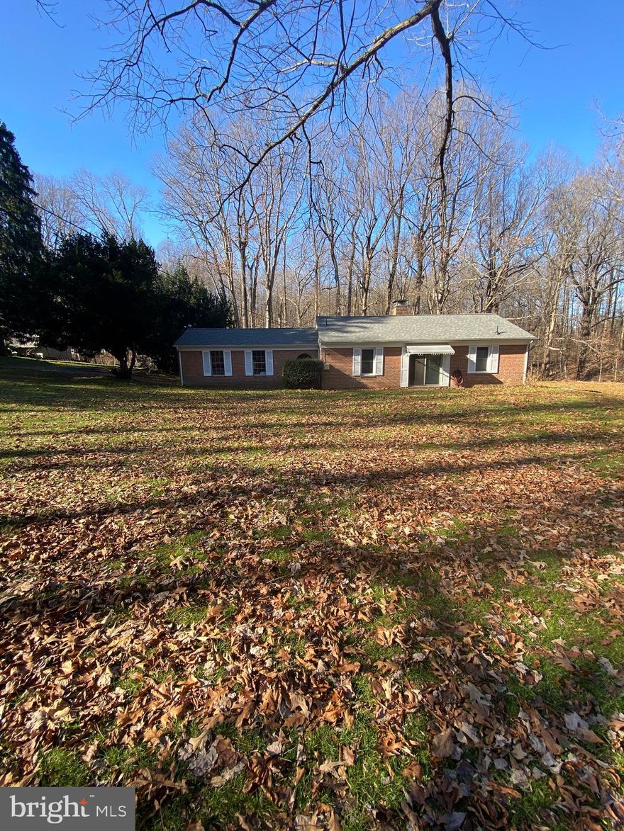 note: photos are a year old*tenant occupied*restricted showing times*enjoy this nice one level rambler nestled on an acre and a half private lot*it features one big bedroom and one recently renovated bath*walk-in closet*separate dining room*living room with a wood burning fireplace*covered rear patio for your grilling, reading a book or just watching nature on full display*huge backyard *all kinds of options here/bump it out/tear it down and build your dream home/work with what's here*parking for several vehicles*one car garage *lots of storage*utilities: just oil and electric/no water*agents check doc manager for instructions