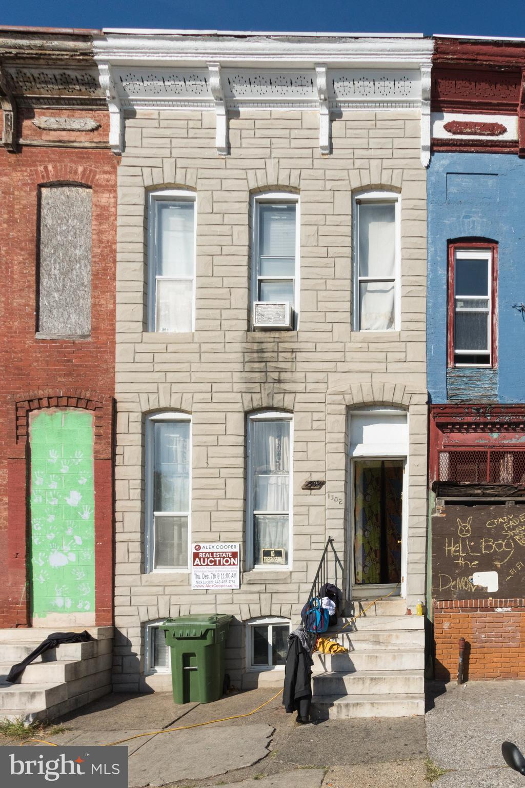 List price is opening bid only. BANKRUPTCY TRUSTEE'S AUCTION: Thursday, December 7th, 2017 @ 11:00am. Auction will be held @ ALEX COOPER GALLERY & ONLINE. $1,500 Deposit. Tenant occupied 3 bedroom/1 bath townhome located in "Sandtown-Winchester." Gross Scheduled Annual Rent=$5,580. Part of a 75 property Bankruptcy Trustee's Auction. BEING SOLD SUBJECT TO EXTENDED LOW INCOME HOUSING COVENANT.