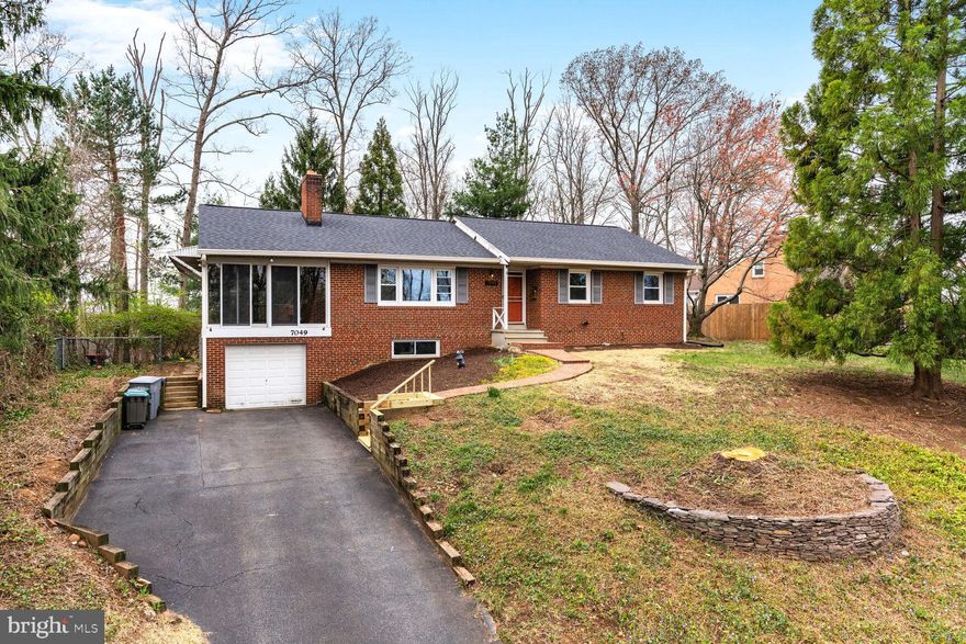 Charming Brick Rambler on 1/2+ Acre Lot Inside the Beltway. This spacious home on a wooded lot offers a fantastic opportunity to personalize in an established neighborhood. With classic brick exterior, it features:    bright, expansive sunroom off the dining area, perfect for year-round natural light;   large deck overlooking the fully fenced wooded lot, ideal for outdoor gatherings;    large main-level bedroom with 2 closets;   lower level with a rec room, 2 additional rooms, walk-in closet, full bath, and utility room.  With some updates, this home has incredible potential. Schedule a tour today!
