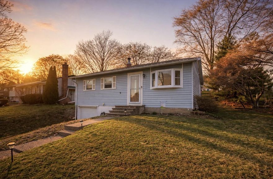 Welcome to a home that makes smart homeownership possible! This updated 3-bedroom single offers the perfect blend of comfort, convenience, and value. Step inside to find the beautifully remodeled kitchen featuring 42" cabinets, under cabinet lighting, a center island, soft-close drawers, lazy Susan corner cabinets (top and bottom), hidden pull-out trash, and stainless steel appliances, including a gas stove, microwave, dishwasher, and refrigerator - designed for both function and style. The updated bathroom and efficient natural gas heat add to the move-in-ready appeal. Many windows have been replaced, and the sliding doors with built-in blinds were added during this ownership, bringing in natural light while enhancing comfort and efficiency. Imagine relaxing on the deck under the pergola with string lights, enjoying your own outdoor oasis. The shed provides additional storage for tools and seasonal items. A built-in 1-car garage adds everyday convenience, while the efficient layout maximizes space. The unfinished basement offers excellent storage or the opportunity to finish for additional living space if desired. Just minutes from Routes 22, 33, and 78, and close to the New Jersey border, trips or commuting to New York, New Jersey, or Philadelphia is a breeze. Conveniently located near shopping, dining, hospitals, and community amenities, everything you need is right nearby. For buyers seeking an updated single detached home with exceptional commuter access and everyday convenience, this is an opportunity you won’t want to miss. Whether you're purchasing your first home, downsizing, or looking for a smart investment, this home checks all the right boxes.