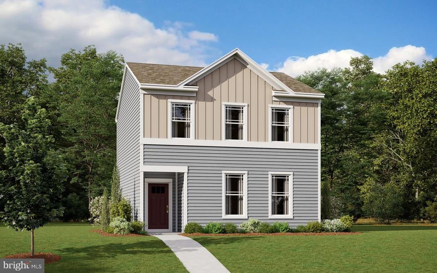 A new two-story single-family home in the Southern Fields community of Pocomoke City, this 1,530 square foot open-concept Lincoln offers three bedrooms and two and a half bathrooms. As you enter the home the welcoming foyer offers a convenient coat closet and opens into the spacious living area and kitchen. The well-appointed kitchen and dining room boast classic white cabinetry, an oversized island, a pantry closet, and stainless steel appliances making family gatherings effortless! Upstairs, the first bedroom has a walk-in closet and a modern bathroom with a double bowl vanity and shower. The two additional bedrooms share the second full bathroom and the laundry closet complete with a full-size washer and dryer is tucked away by the stairs. The Lincoln includes a white window treatment package and the exclusive Smart Home® Package giving you complete peace of mind living in your new home. Pictures, photographs, colors, features, and sizes are for illustration purposes only and will vary from the homes as built.