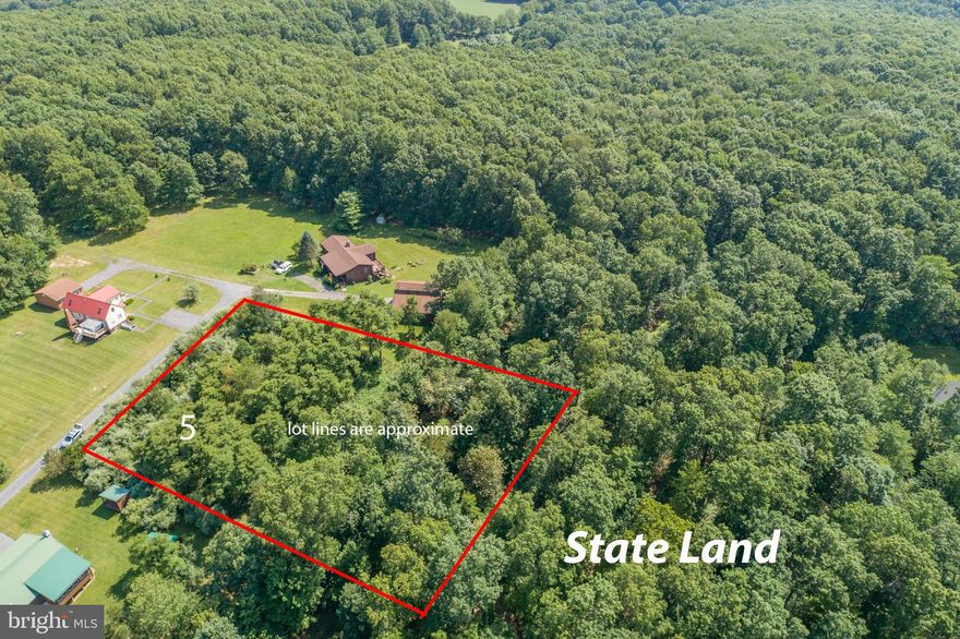 Looking for a homesite with quiet setting and near Deep Creek Lake, look no further.  Lot is wooded, adjoins state land, no HOA fees.  An approved perc for 4 bedrooms.  Easy access off of county road. Sign on property. Call for details!