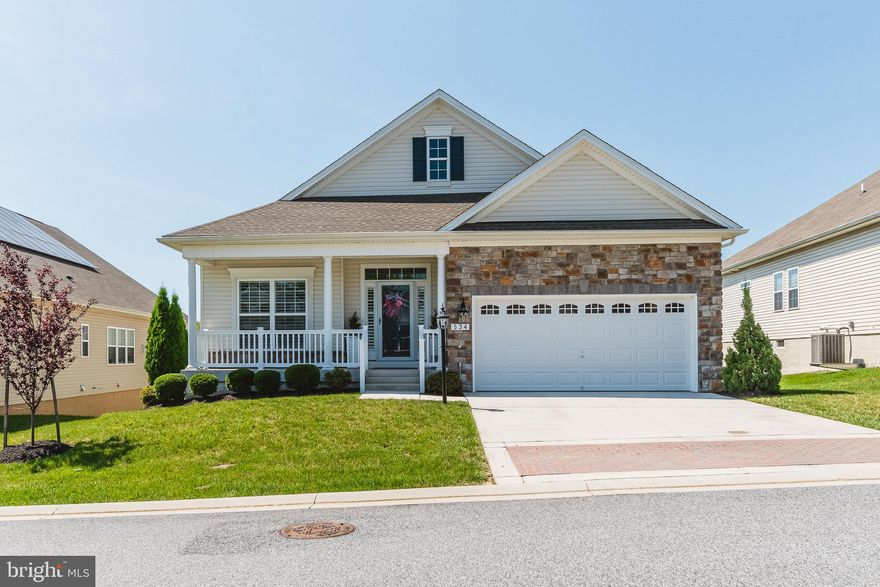 Stunning rancher in Bulle Rock - where life imitates vacation! You'll enjoy easy one level living in this well-appointed 3-bedroom, 3 full bath home.  Spacious floor plan flows from the foyer to the office/living room. Gourmet kitchen features bright white cabinets, gleaming granite counters & custom tile backsplash, oversized island w/storage & breakfast bar, stainless steel appliances including a gas cooktop! The open concept is great for entertaining. The family room has a gas fireplace for those days when you want the extra warmth and the dining room off the kitchen leads to your covered deck. The owner's suite boasts a gorgeous spa bath with glass/tile shower, dual sinks & separate vanity area. Hardwood flooring throughout the main level with neutral carpeting in the bedrooms. Large 2 car garage and a covered front porch.  Finished lower level with a recreation room and full bathroom, plus tons of space for storage. With a walkout basement and covered patio, you will have easy access moving furniture in and out.  Enjoy all the fine amenities that Bulle Rock & The Residents' Club have to offer such as a fitness center, tennis courts, billiards room, swimming pools, walking trails, trash pickup, grass cutting and more!  All situated adjacent to the world-renowned Bulle Rock Golf Course and just minutes away from the historic town of Havre de Grace along the Susquehanna River.  Convenient to I-95 for access to Baltimore; Annapolis; Washington, DC; Wilmington and Philadelphia.