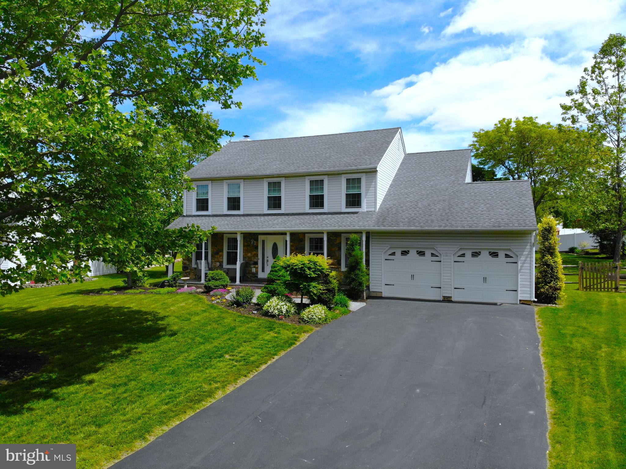 Welcome to 6120 Hearthstone Drive – A Stunning Home in Cabin Run Estates!
This beautifully maintained 4-bedroom, 2.5-bath Center Hall Colonial is now available! Located in the Cabin Run Estates Community in Plumstead Township, this home is close to everything, yet offers a tranquil, peaceful setting. With thoughtful upgrades and spacious living areas, it’s perfect for everyday living and entertaining! Key Features Include:
* **Gleaming Hardwood Floors throughout most of the first level, staircase, and upper hallway.
* **Formal Living Room with oversized windows offering gorgeous views and an abundance of natural light.
* **Upgraded Kitchen featuring granite countertops, newer appliances, a butler’s pantry with beverage fridge, and a large walk-in pantry.
* **Family Room with a stone wood-burning fireplace, recessed lighting, plantation shutters, and French doors leading to the formal living room.
* **Grand Primary Suite with vaulted ceilings, double-door entry, a spacious sitting/dressing area with two large closets, and a luxurious en-suite bath with soaking tub, separate shower, and double sink vanity.
* **Finished Basement providing extra living space and a large storage area.
* **Beautiful Exterior Upgrades including an improved stamped concrete walkway, stone-front covered porch, newly updated rear deck with a new retractable awning, and a patio overlooking the peaceful, well-manicured backyard.
* **Major System Updates: New HVAC (2024), hot water heater (2019), replaced windows, garage doors, and roof.
**Located in the Award-Winning Central Bucks School District!
A Great Place to Call Home!