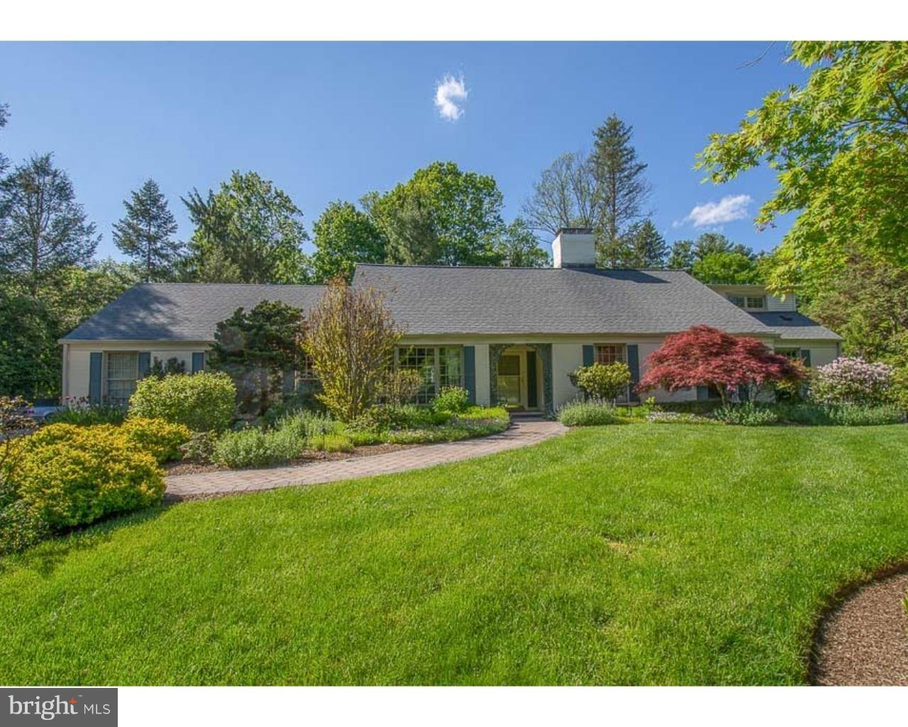 A beautiful brick colonial cape situated in Bryn Mawr on a quiet cul-de-sac with first floor master suite is located within the award winning Lower Merion School District. Meticulously landscaped 1.8 acres of mature plantings, perennial gardens, walking trails and a fenced in level lot beckons you to enjoy the great outdoors. The over sized pool, surrounded by brick decking and patio, invite friends and family to gather for swimming, parties and outdoor dining. This home has been lovingly maintained. All will be immediately impressed by the finishes and attention to detail that is evident throughout. Hardwood floors, custom mill work, a three car attached garage and circular driveway with E.P. Henry pavings exemplify the quality and value this home represents. As you enter the foyer, you will notice a classic center hall floor plan with gracious fireside living room with built in bookcases, a beautiful formal dining room, and inviting family room with a fireplace centered on the brick wall. Step into the 4 season glass enclosed sun room with radient heating in the floor. This room opens to the living room as well as to the patio and pool. A powder room is located just across the hall and next to the custom designed eat in kitchen The focus of the cooks kitchen is the large granite island. and solid maple cabinerty . Upgraded appliances, L shaped work area and a cozy breakfast area complete the kitchen. The first floor Master Bedroom suite, boasts a large custom closet and updated bathroom with Radiant heated flooring and steam shower. A separate cozy sitting area/den completes the Master suite. Upstairs, discover 3 spacious sunlit bedrooms, two full bathrooms, great storage spaces and an additional open area, perfect for computer or play space. The partial basement is finished and ideal for your private gym. Laundry is also located within this finished area.