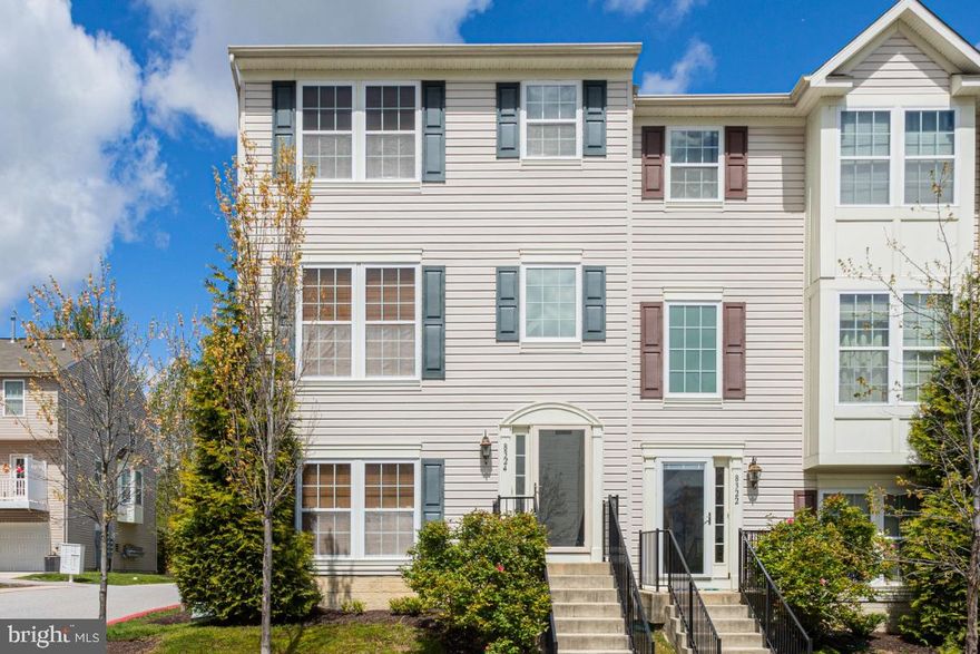 TURN KEY READY MODERN AND OPEN, END UNIT TOWNHOUSE BUILT IN 2011 WITH NO CPRA FEE! This home features 3 beds, 2.5 baths plus bonus basement room. Lots of windows bringing in tons of natural light. AMENITIES INCLUDE; 2 car garage with additional parking pad and open parking spaces throughout neighborhood, spacious dine-in kitchen with 42 in cabinets and breakfast bar island, gas stove and maintenance free balcony off back, open 9 foot and vaulted ceilings, hardwood floors throughout kitchen, custom wood blinds, Jacuzzi garden tub, Tons of closets and storage space (features 2 master walk-ins closets, 2 extra closets in basement, plus large storage area that also includes rough-ins for additional full bathroom in basement),Only steps to Tot Lot. HOA INCLUDES: water, trash/recycling, landscaping, snow removal, and roof and siding repair/replacement! LOCATION: Columbia living without the fees. Quiet community easily accessible to 95 and other major roads. Easy commute to Fort Meade, Marc Station, Baltimore, DC, Annapolis. Brand New Howard County High school and Elementary school currently being built down the road. Close to many parks, rec areas, restaurants and shopping such as Mom's Organic Market, Trader Joes, Wegmans, Whole Foods, Costco, Starbucks. A short drive to Columbia Mall, Arundel Mills Mall, BWI or MARC Train. Schedule your showing today!