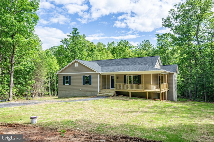 Welcome to this beautifully crafted one-story rambler, nestled on five peaceful acres. Featuring 3 spacious bedrooms and 3 baths, this home offers comfort and convenience at every turn. The partially finished basement adds an additional 800 square feet of finished living space and a full bath. 

Enjoy the outdoors with a relaxing front porch and a covered, screened-in 12x16 rear deck that’s ideal for entertaining or quiet evenings. With no HOA, you have the freedom to enjoy your property to the fullest. The peaceful, rural setting provides the perfect blend of privacy and space, all while being just a short drive from local amenities.