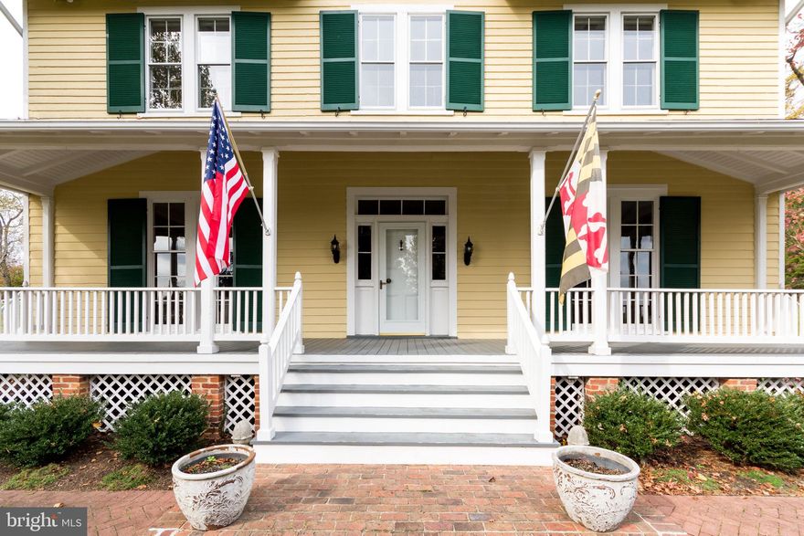 This beautiful American classic home sits on over 2 acres right in the middle of horse country, only 25 minutes from Annapolis. . . . . Welcome to Lancaster Hill - Circa 1850. This elegant home sits on what was once part of the Sudley property owned by a wealthy and influential family, the Kensey Johns, who built this home for a family member, so no cost or details were spared. Large rooms all with Hardwood floors; 10-foot ceilings throughout most of the house; extra wide baseboards & crown molding; solid wood interior doors; 5 fireplaces; and the formal living and dining rooms have floor to ceiling pocket doors which can be made to open onto the large front porch. The large kitchen & family room combo makes for a great space to hold large family gatherings. . . . . Significant planning and design went into building this masterpiece - from all the natural light that fills each room to the entryway with its beautiful staircase - and so many other features and intricate details, far too numerous to list here, this outstanding home is a must see! . . . . . And the beauty continues outside, starting with your 43 ft. wide covered front porch where you can sit and enjoy the country surroundings and open space. . . . . . the entire property is fenced with white board, as are the horse farms surrounding the property. Beautifully landscaped with brick walkways and stone retaining walls; an in-ground swimming pool and a large circular driveway that connects the house to the large detached garage. . . . . In 2009, the current owners built the large 1.5 story (42 ft x 26 ft.), 3 car detached garage with heat, A/C and its own separate 200 Amp electric service. One bay is currently being used as an office but could be converted back to a 3rd bay if so desired. The 2nd floor is one large finished room (40.9 ft. x 12 ft. w/ carpet, drywall, lights & ceiling fans), and could be used for offices, bedrooms, etc. . . . . . Also located on the property is a small barn / shed with two stalls; Automatic full house generator and much more, see full list of owner upgrades. . . . . . Owners will consider seller financing for a portion of the purchase. . . . . . . . . . . . . . . . . . . Yes, this is a historic home, and here is your chance to own and preserve part of history, however, this magnificent home has so much more appeal than just its historical significance. It is for anyone who wants large open rooms; wood floors; fireplaces galore and a touch of class inside and out. Built from old-growth wood which is structurally stronger and more rot-resistant than lumber used today. The house and property are in magnificent condition, as the current owners have not only taken great care to preserve the property, the house has also been upgraded with all the modern conveniences we have become accustom